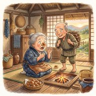 「三つの願い」　 老婆にまんじゅうをもらった坊さんのお礼とは