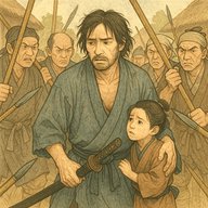 「さむらいは つらか…」　浪人の親子が濡れ衣をかけられ子どもを…