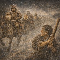 「利息の行列」 権現さんの利息の行列に飛びかかろうとしたが…