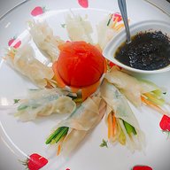 🥣『 のりドレッシングで野菜巻き巻きサラダ♪ 』🥗💐海苔の香りとシャキシャキ食感が楽しい！😋