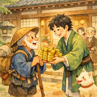 「一両の恩」　かわいそうな子供を信じて一両渡した商人に２０年後なんと・・・