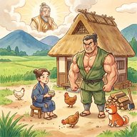 「強か男とおとなしか男」　 この二人を見ていた神様が考え付いたのは…急に人が変わった男
