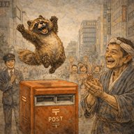 【特別版】新・肥後の民話　「彦一、ポストの上のたぬきどんを救う」　～お正月特別編～