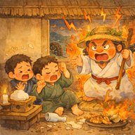 「もの食う神さん」　一夜の宿を借りる条件はお供え物を食べないことだった