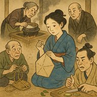 「横目のバチ」　意地悪な姑、他がみんながよそ見して・・・