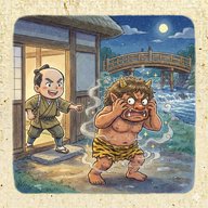 「約束の目玉」　橋をかけられなかった大工に目玉を要求する鬼に…