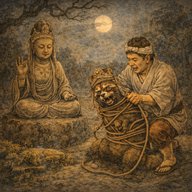 「べっと坂（ざか）のいたずら狸」 狸が化けた観音様を見分ける方法