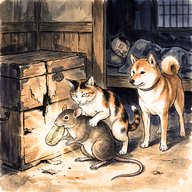 「不思議な小判」 優しい爺さんが育てた白蛇からのお礼の小判を犬と猫が取り戻した...