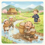 「欲だしゃ損」　 泥棒の真面目子分に欲張り親分。懲りない親分はとうとう…