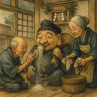 「大黒さんの鼻」　知恵者の徳しゃんがまんまと儲けた話