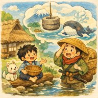 「ほら吹き比べ 」　九州一のほら吹きの息子に驚きあきらめた挑戦者…