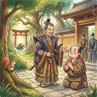 「怠け息子」　怠け者の息子が殿様の勘違いでほめられ家来に！