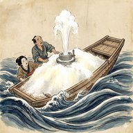 「ひき臼と塩」 麦まんじゅうの代わりに石のひき臼と交換した正直者の弟は…海がしょっぱいワケ…