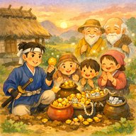 「化け物（もん）の正体」　化け物屋敷に泊まった侍。実はその化け物の正体は…