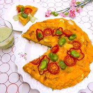 🥣『 美味しいそら豆で 春の彩りキッシュ風オムレツ 』🌱✨後生川凜アナ生まれて初めてそら豆を食べる😋
