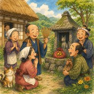 「だるさんの知恵」 知恵者のだるさんの占いの腕前は・・・