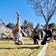 スラックラインに挑戦！